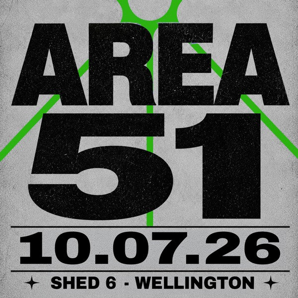 Area:51 | Wellington live at Shed 6 - Concert poster