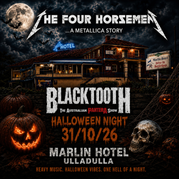 The Four Horsemen...A Metallica Story [Halloween Night!] live at Marlin Hotel - Concert poster