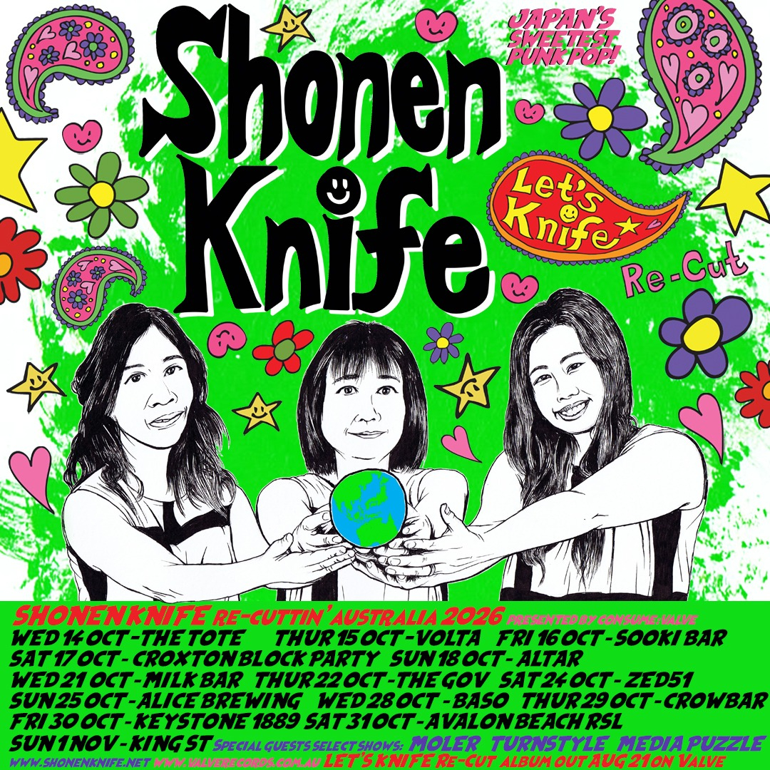 Shonen Knife—Re-cuttin’ Australia/NZ 2026