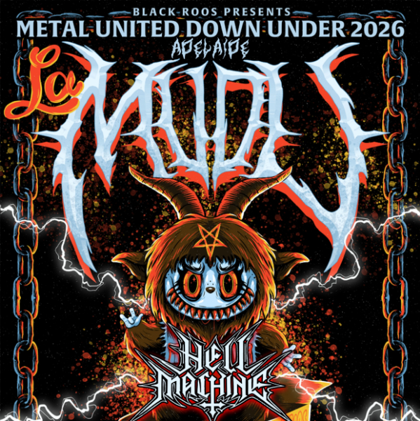 Metal United Down Under Adelaide 2026 live at Rhino Room - Concert poster