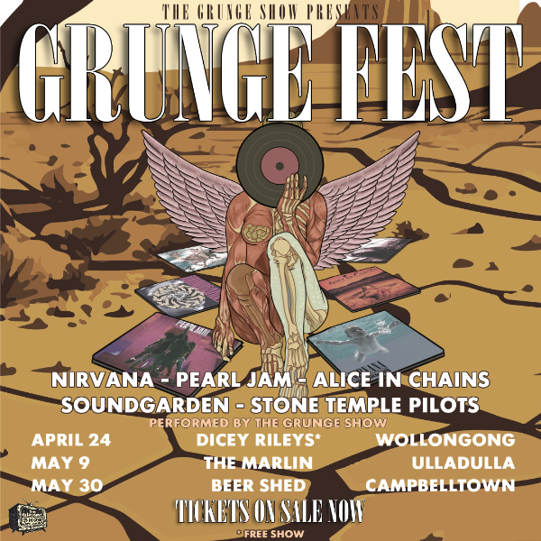 GRUNGE FEST w/ The Grunge Show live at Marlin Hotel in Sydney on May 09, 2026 - Concert poster