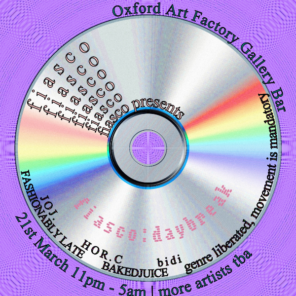 fiasco: daybreak live at Oxford Art Factory in Sydney on March 21, 2026 - Concert poster