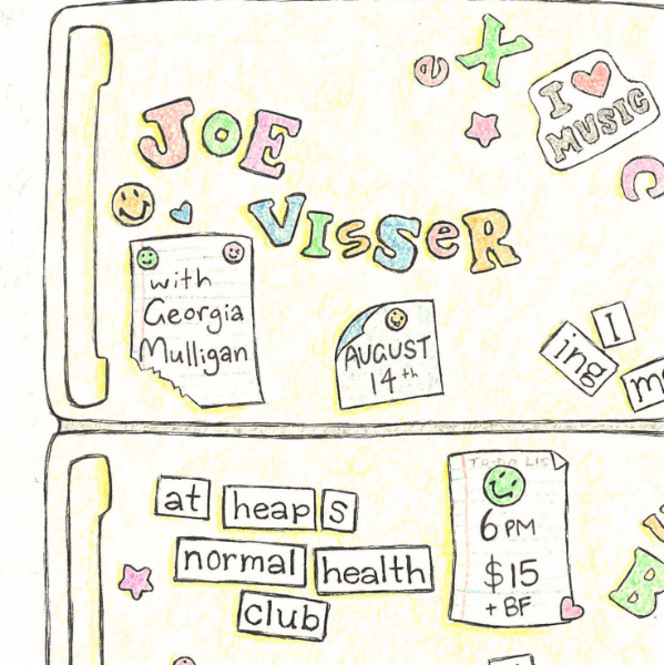 Joe Visser / 'Please Stay' Single Launch feat. Georgia Mulligan live at Heaps Normal Health Club - Concert poster