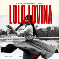 Lolo Lovina live at Lazybones Lounge Restaurant & Bar in Marrickville on March 20, 2026 - Concert poster