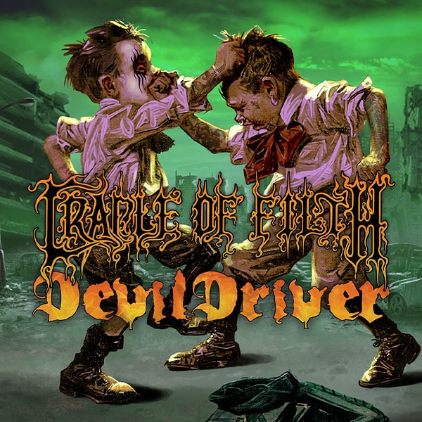 CRADLE OF FILTH + DEVILDRIVER live at Hindley St Music Hall - Concert poster
