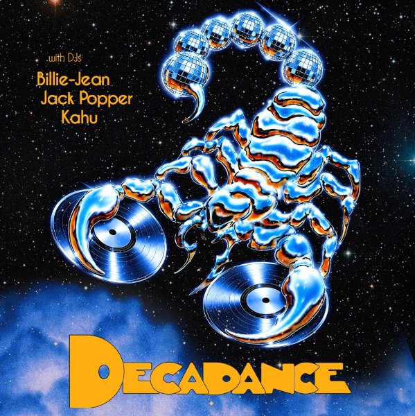DECADANCE live at THE TOFF IN TOWN, MELBOURNE - Concert poster