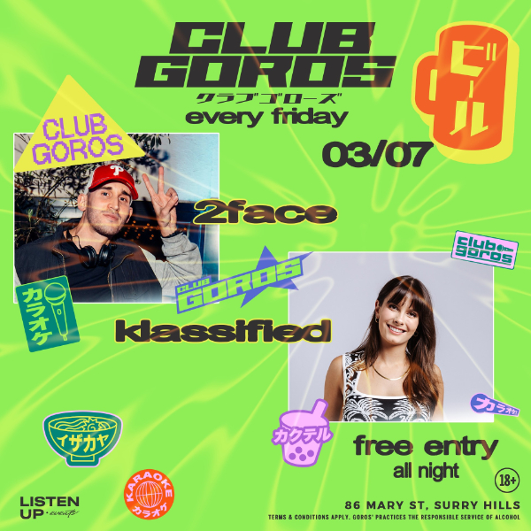 ★ CLUB GOROS ★ JULY 3 ★ live at GOROS - Concert poster