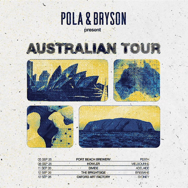 Pola & Bryson live at Howler - Concert poster