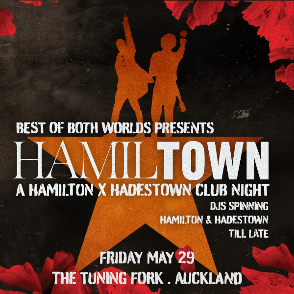 HamilTown: Hamilton vs Hadestown Club Night - Auckland live at The Tuning Fork - Concert poster