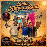 Baile Alma to Soul + Afromoses live at Lazybones Lounge Restaurant & Bar - Concert poster