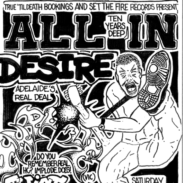 ALL IN 10 YEAR ANNIVERSARY SHOW live at Arthur Art Bar - Concert poster