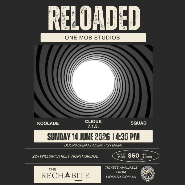 RELOADED live at The Rechabite - Concert poster