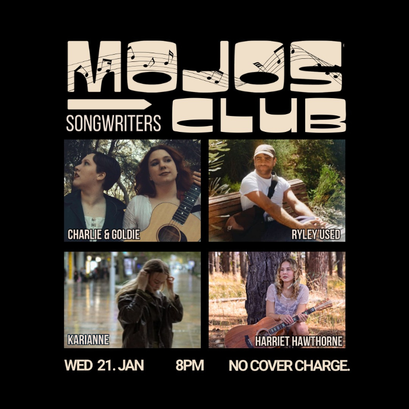 Mojos Songwriters Club poster