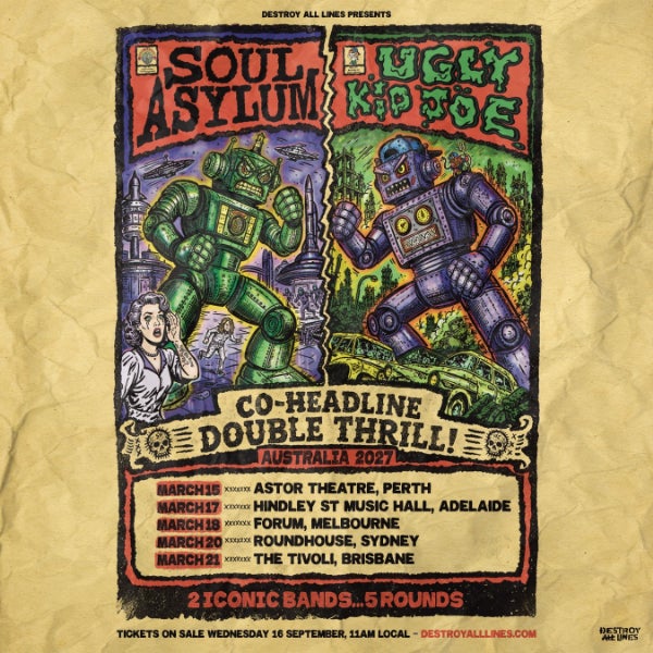 جولة Soul Asylum + Ugly Kid Joe المشتركة في أستراليا