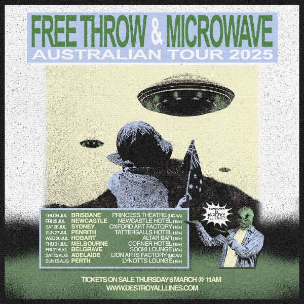 Microwave (usa) & Free Throw (usa) Co-Headline Australian Tour 2025