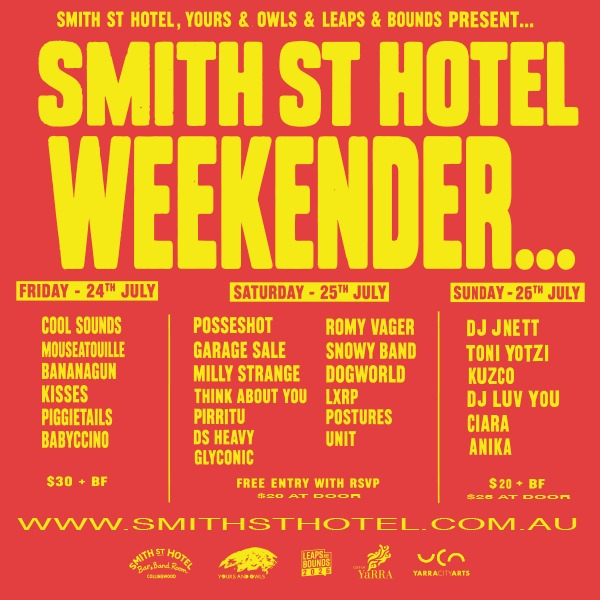 Smith St Hotel Weekender live at A Smith St Basement - Concert poster