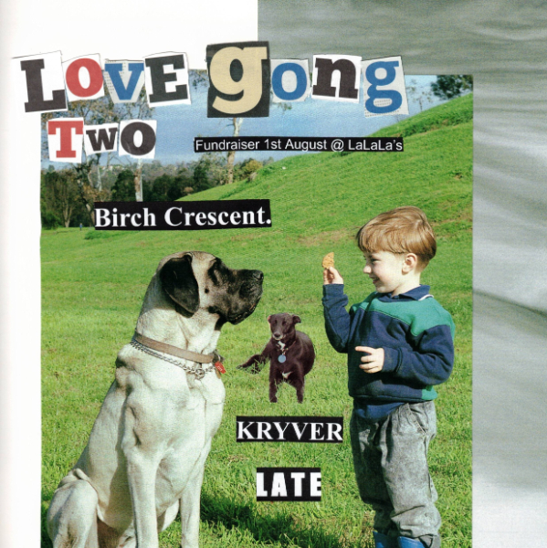 Love Gong 2 w/ Birch Crescent (debut show) // Kryver // Late // + DJs til late! live at La La La's - Concert poster