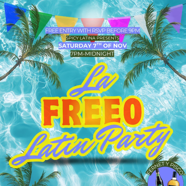 La Freeo Latin Party live at Freo.Social - Concert poster