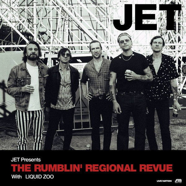 JET - The Rumblin' Regional Revue Tour live at Touring Nationally (Various Venues) - Concert poster