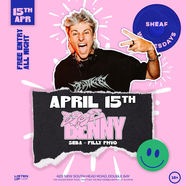 Sheaf Wednesdays | APRIL 15 'w' EGGS BENNY live at The Golden Sheaf in Double Bay on April 15, 2026 - Concert poster