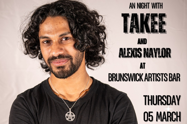 TAKEE ALIF live at Brunswick Ballroom in Melbourne on March 05, 2026 - Concert poster