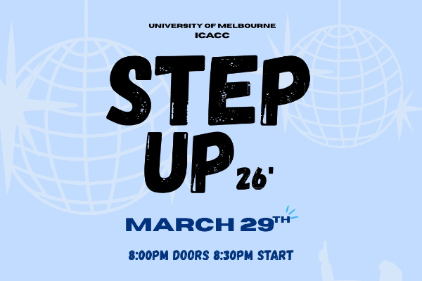 ICAC STEP UP live at 170 Russell in Melbourne on March 29, 2026 - Concert poster