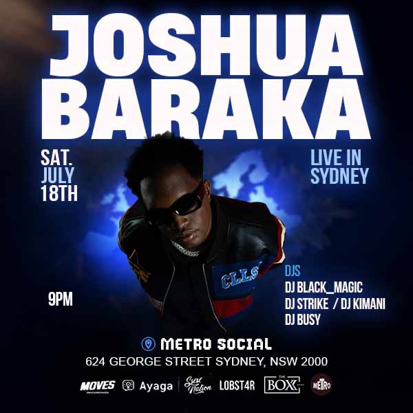 JOSHUA BARAKA live at Metro Social - Concert poster