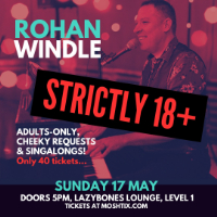 Lvl 1 - Rohan Windle, Piano Man live at Lazybones Lounge Restaurant & Bar - Concert poster