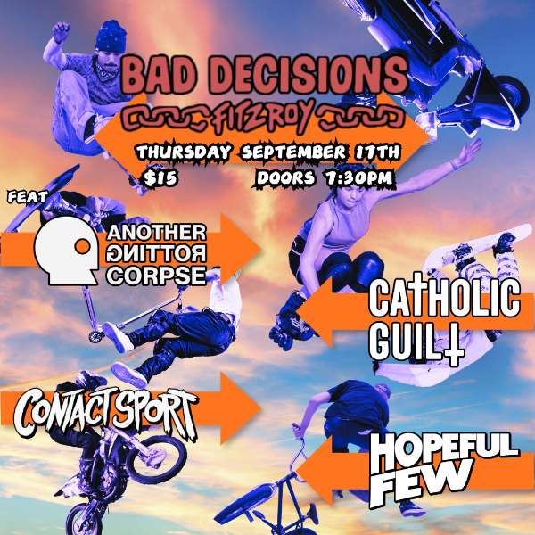 Get Airborne live at Bad Decisions Bar - Concert poster