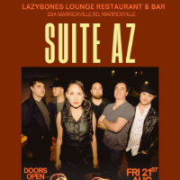 Suite Az live at Lazybones Lounge Restaurant & Bar - Concert poster