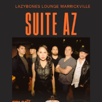 Suite Az live at Lazybones Lounge Restaurant & Bar - Concert poster