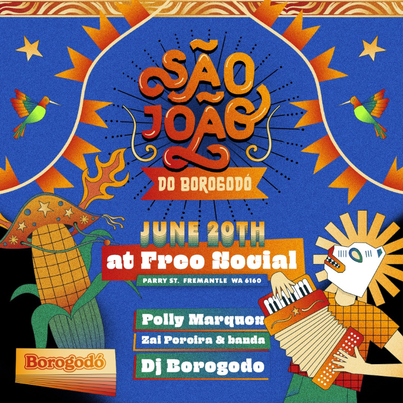 São João do Borogodo live at Freo.Social - Concert poster