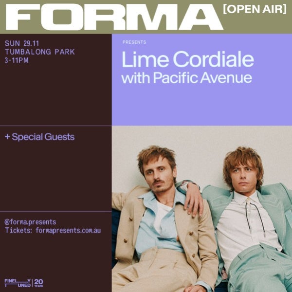FORMA: Lime Cordiale + Pacific Avenue  at Tumbalong Park