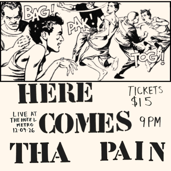 Here Comes Tha Pain, Sacrificial Larynx, UMATT & Tenitus LIVE @ THE HOTEL METRO live at The Hotel Metropolitan - Concert poster