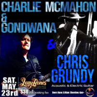 Chris Grundy (Japan) & Charlie McMahon (Didj legend) -  AFTERNOON GIG live at Lazybones Lounge Restaurant & Bar in Marrickville on May 23, 2026 - Concert poster