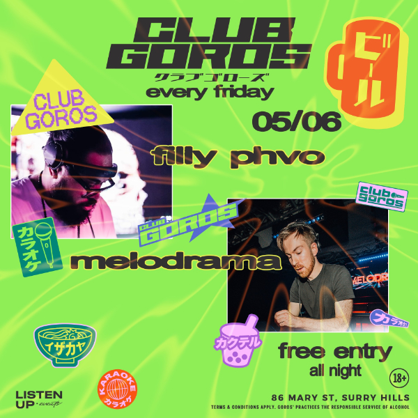 ★ CLUB GOROS ★ JUNE 5 ★ live at GOROS - Concert poster