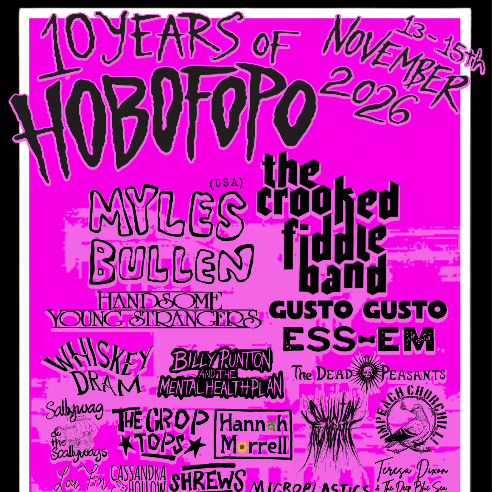 HOBOFOPO—FOLK-PUNK POP UP TAKEOVER! live at Altar Bar - Concert poster