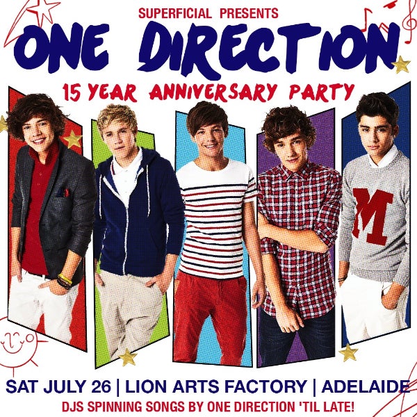 One Direction: 15th Anniversary Party - Adelaide
