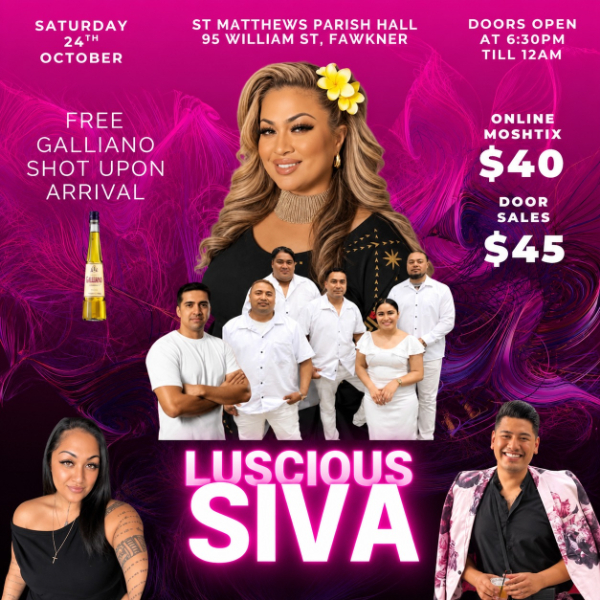 Fundraiser Siva for Pre-schoolers in Samoa and Community Charity live at St Matthews Hall - Concert poster
