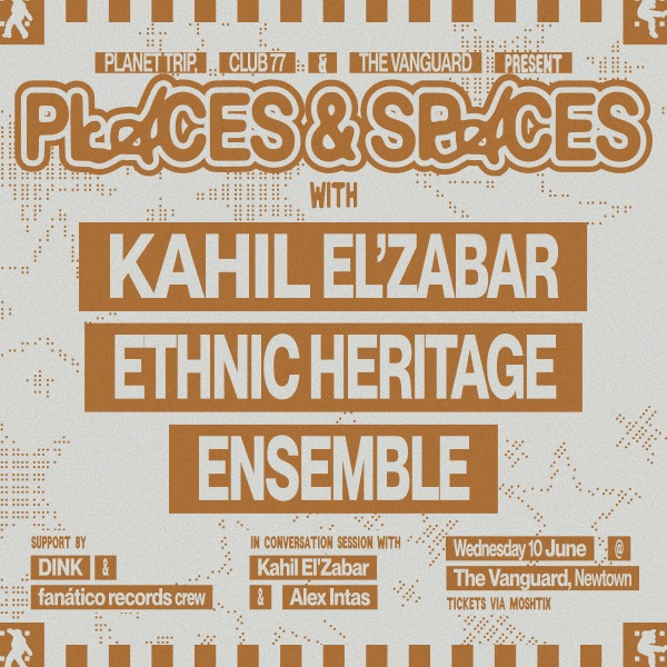 PLACES & SPACES - Kahil El'Zabar Ethnic Heritage Ensemble live at The Vanguard - Concert poster