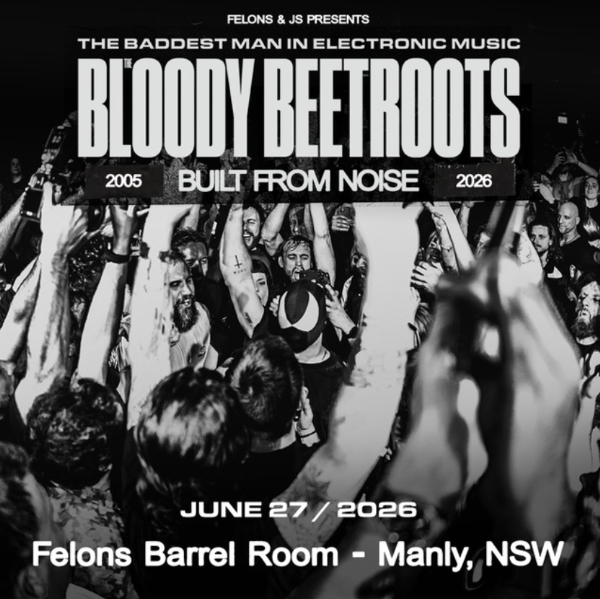 BLOODY BEETROOTS live at Felons Barrel Room - Concert poster