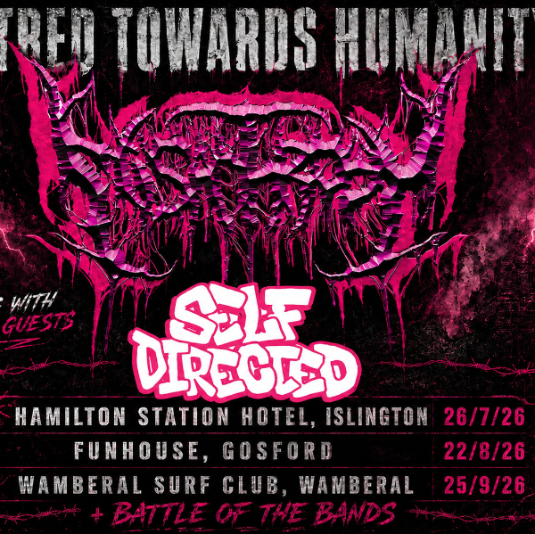 Misanthropy | HATRED TOWARDS HUMANITY Album Release Show! (18+) live at Ocean View (Wamberal Surf Club) - Concert poster