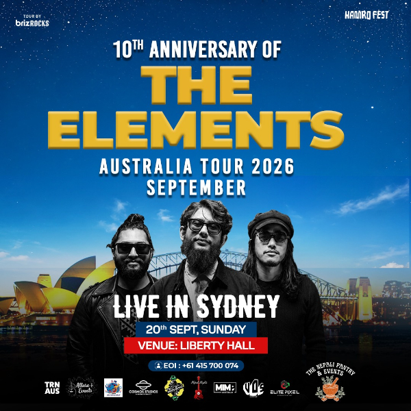 THE ELEMENTS - 10 years anniversary TOUR live at Liberty Hall - Concert poster