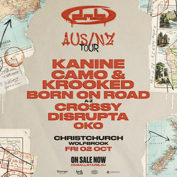 DNB Allstars NZ | Christchurch live at Wolfbrook Arena - Concert poster