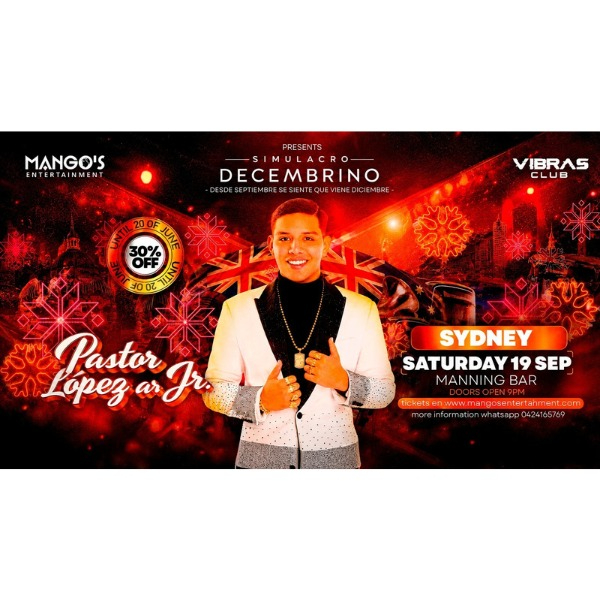 PASTOR LOPEZ JR. live at Manning Bar - Concert poster