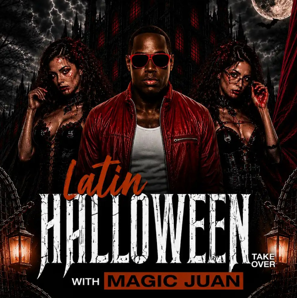 Latin Halloween Takeover with Magic Juan live at The Night Cat - Concert poster
