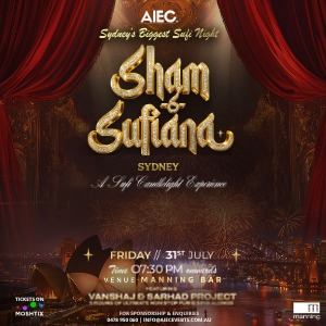SHAAM E SUFIANA - SYDNEY'S BIGGEST SUFI NIGHT live at Manning Bar - Concert poster