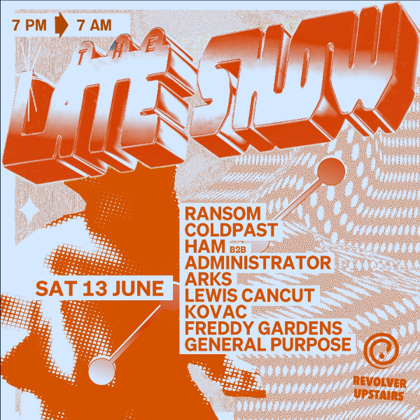 The Late Show live at Revolver Nightclub - Concert poster