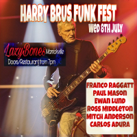 Harry Brus Funk Fest + Jesse Redwing live at Lazybones Lounge Restaurant & Bar - Concert poster
