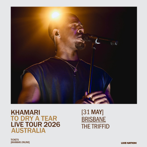 KHAMARI live at The Triffid in Brisbane on May 31, 2026 - Concert poster